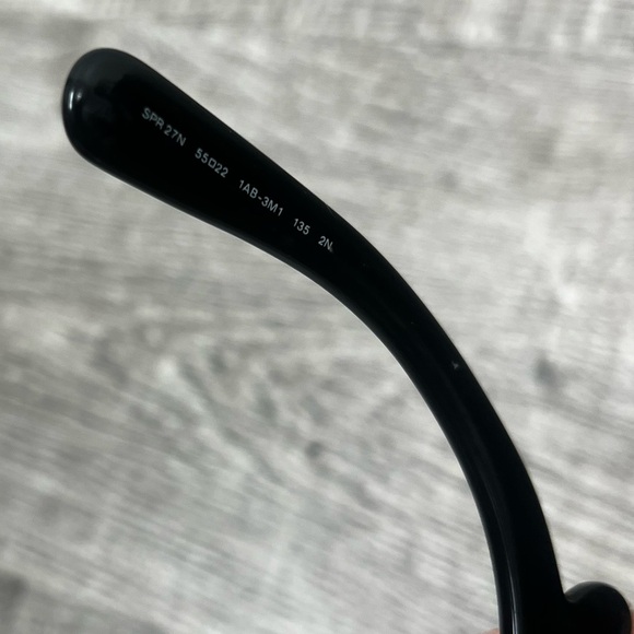 Prada Women's Minimal Baroque PR 27NS 1AB3M1 Black/Grey Gradient Sunglasses - Picture 8 of 8